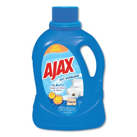 Ajax Stain Be Gone Laundry Detergent, Lemon and Linen Scent, 60 oz Bottle AJAXX41EA